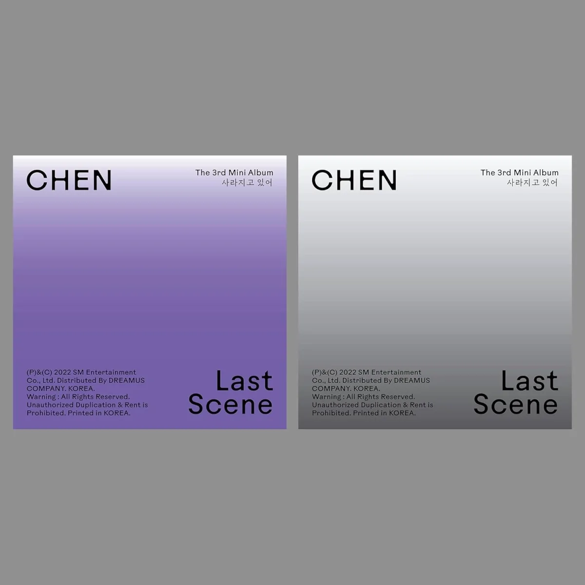CHEN - 3rd Mini Album Last Scene (Photo Book Version) 