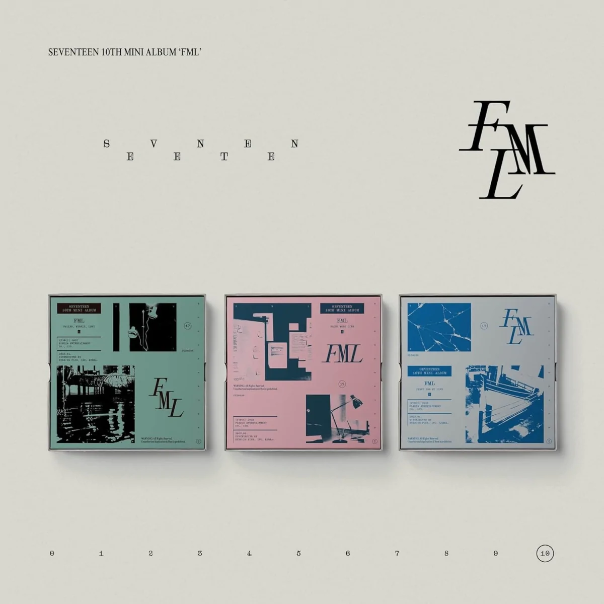 SEVENTEEN - FML (Fallen, Mistif, Lost Version) (10th Mini Album) 