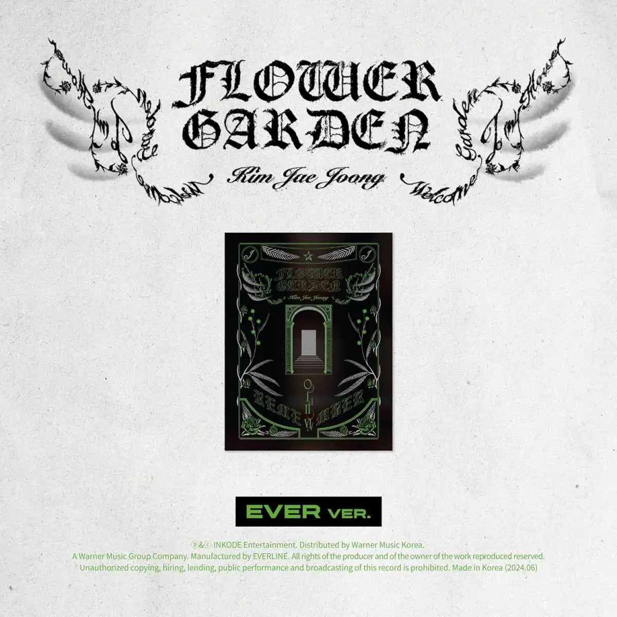 KIM JAE JOONG - FLOWER GARDEN (Ever Version) (20th Anniversay Album) 