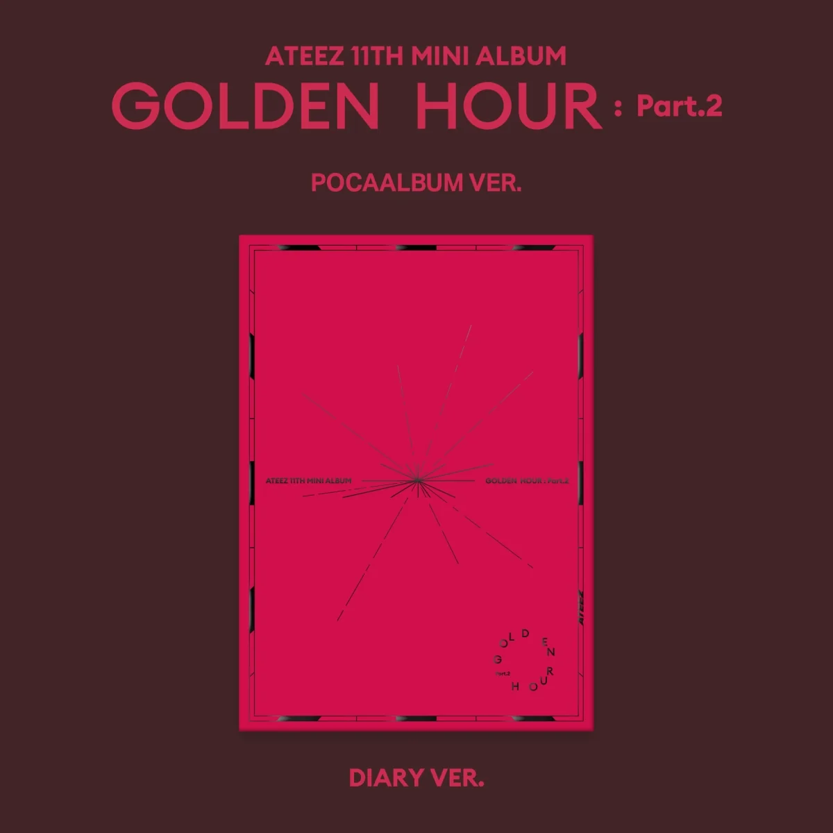 ATEEZ - GOLDEN HOUR : Part.2 (POCAALBUM DIARY VERSION) (11th Mini Album)