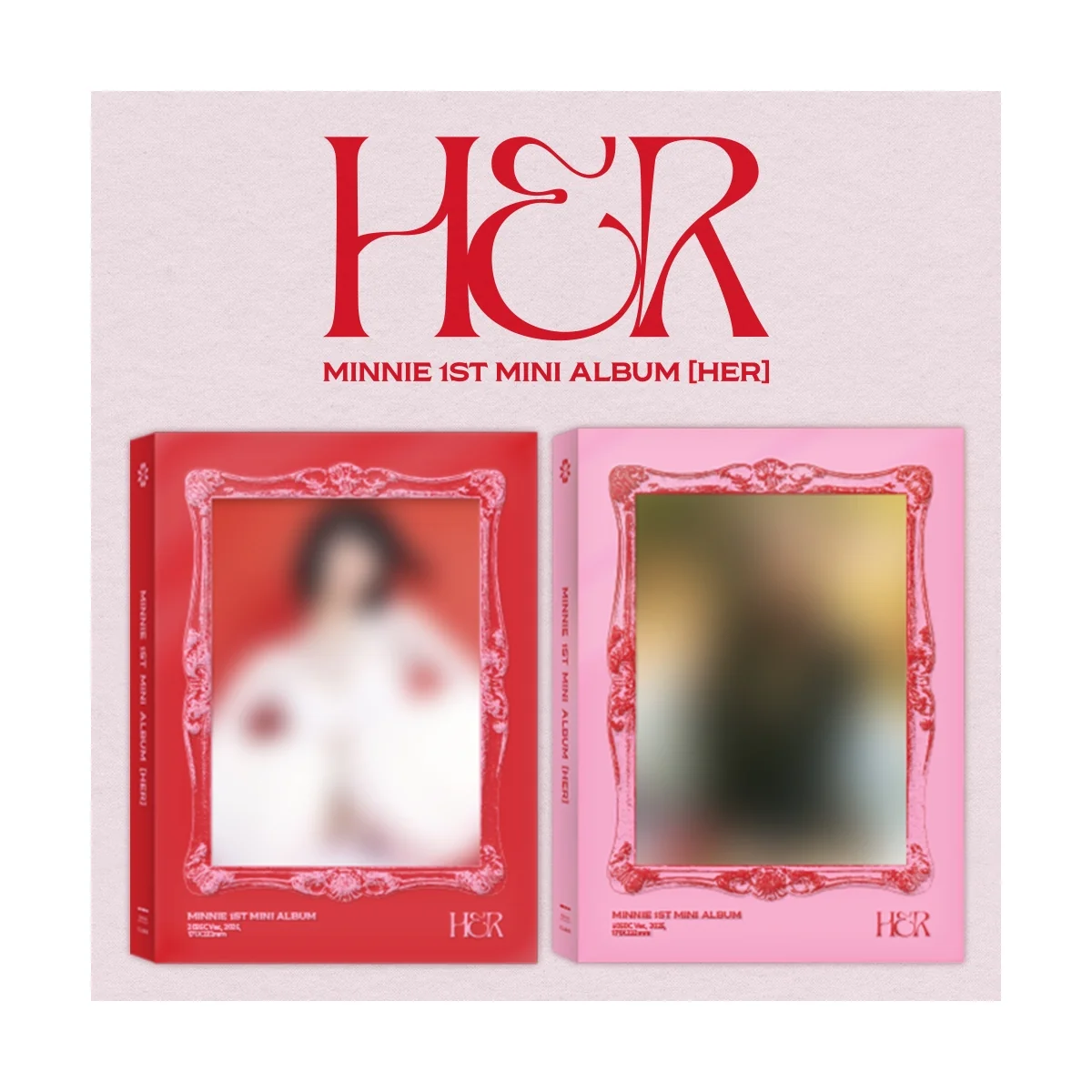 MINNIE - HER (6050C Pink Version) (1st Mini Album)