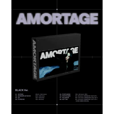 JISOO - AMORTAGE (EXCLUSIVE EDITION) (BLACK Version)