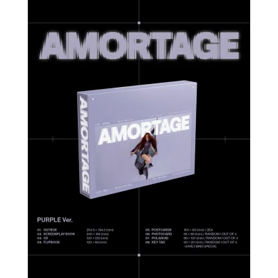 JISOO - AMORTAGE (EXCLUSIVE EDITION) (PURPLE Version)